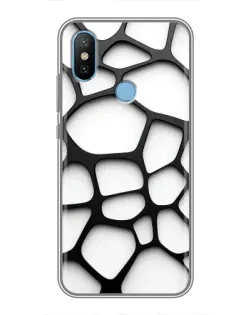Чохол для Xiaomi Mi6X з картинкою «Біла об'ємна сітка»