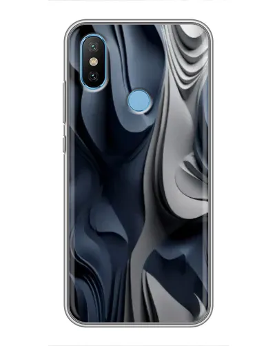 Чохол для Xiaomi Mi6X з картинкою «Об'ємні сині складки» Чохол для Xiaomi Mi6X з картинкою «Об'ємні сині складки»
