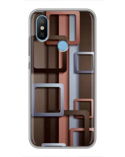 Чохол для Xiaomi Mi6X з картинкою «Коричневі об'ємні квадрати» Чохол для Xiaomi Mi6X з картинкою «Коричневі об'ємні квадрати»