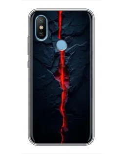 Чохол для Xiaomi Mi6X з картинкою «Червона лавова тріщина»
