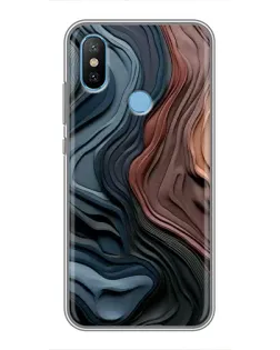 Чохол для Xiaomi Mi6X з картинкою «Кольорові хвилі каньйону»