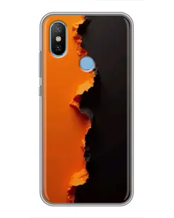 Чохол для Xiaomi Mi6X з картинкою «Помаранчевий розлом»