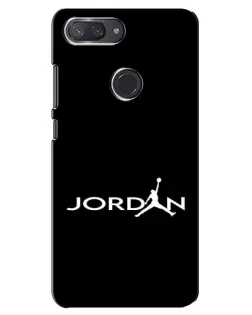 Чохол для Xiaomi Mi 8 Lite з картинкою «Jordan White Logo»