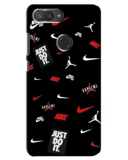 Чохол для Xiaomi Mi 8 Lite з картинкою «Nike Mix Pattern»