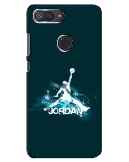 Чохол для Xiaomi Mi 8 Lite з картинкою «Jordan Blue Fire»