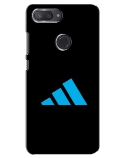 Чохол для Xiaomi Mi 8 Lite з картинкою «Adidas Cyan Logo»