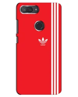 Чохол для Xiaomi Mi 8 Lite з картинкою «Червоний мінімалізм Adidas»
