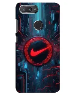 Чохол для Xiaomi Mi 8 Lite з картинкою «Техногенний стиль Nike»