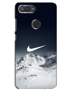 Чохол для Xiaomi Mi 8 Lite з картинкою «Nike — зимові гори»