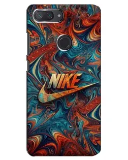 Чохол для Xiaomi Mi 8 Lite з картинкою «Nike в абстракції»