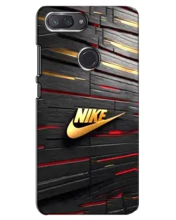 Чохол для Xiaomi Mi 8 Lite з картинкою «Золотий Nike на металі»