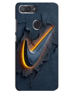 Чохол для Xiaomi Mi 8 Lite з картинкою «Об'ємний логотип Найк»