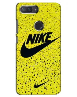 Чохол для Xiaomi Mi 8 Lite з картинкою «Жовтий текстурний Nike»