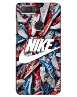 Чехол для Xiaomi Mi 8 Lite с картинкой «Космический Nike Blue»