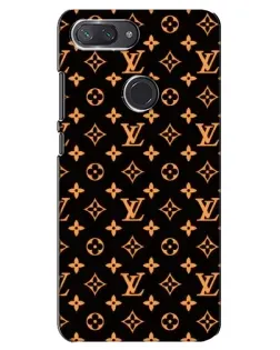 Чохол для Xiaomi Mi 8 Lite з картинкою «Золота монограма LV»