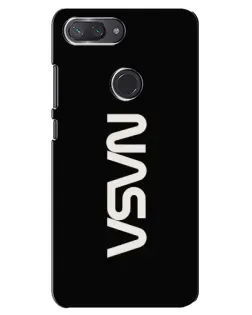 Чохол для Xiaomi Mi 8 Lite з картинкою «NASA — вертикальний логотип»