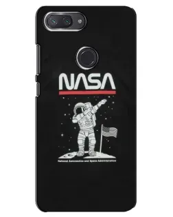 Чохол для Xiaomi Mi 8 Lite з картинкою «NASA — крокуємо по Місяцю»