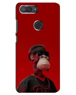 Чохол для Xiaomi Mi 8 Lite з картинкою «Bored Ape в червоному»