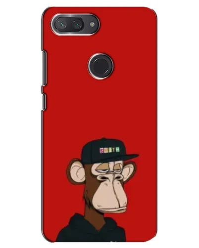 Чохол для Xiaomi Mi 8 Lite з картинкою «Bored Ape — червоний фон» Чохол для Xiaomi Mi 8 Lite з картинкою «Bored Ape — червоний фон»