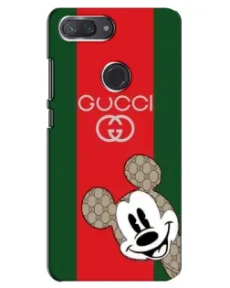 Чохол для Xiaomi Mi 8 Lite з картинкою «Gucci — смуги та Міккі»