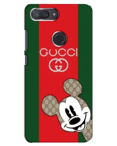 Чохол для Xiaomi Mi 8 Lite з картинкою «Gucci — смуги та Міккі»