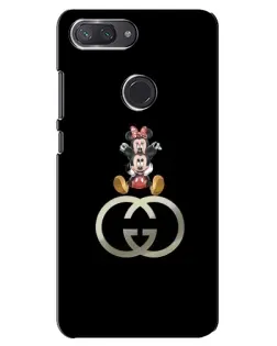 Чохол для Xiaomi Mi 8 Lite з картинкою «Мінні Маус на лого»