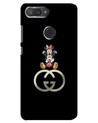 Чохол для Xiaomi Mi 8 Lite з картинкою «Мінні Маус на лого»