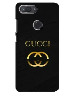 Чохол для Xiaomi Mi 8 Lite з картинкою «Золотий логотип Gucci»