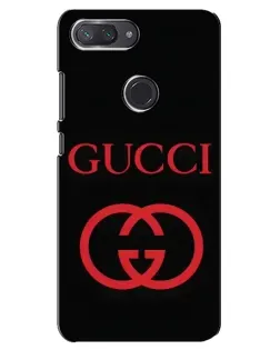 Чохол для Xiaomi Mi 8 Lite з картинкою «Gucci — червоний логотип»
