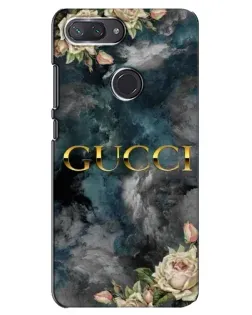 Чехол для Xiaomi Mi 8 Lite с картинкой «Абстрактные цветы Gucci»