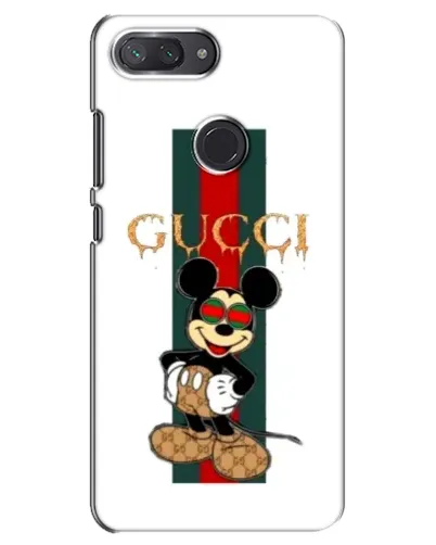 Чохол для Xiaomi Mi 8 Lite з картинкою «Міккі Маус Gucci — смуги»