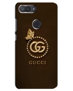 Чохол для Xiaomi Mi 8 Lite з картинкою «Gucci — золотий метелик»