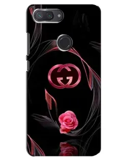 Чохол для Xiaomi Mi 8 Lite з картинкою «Gucci — неонова троянда»