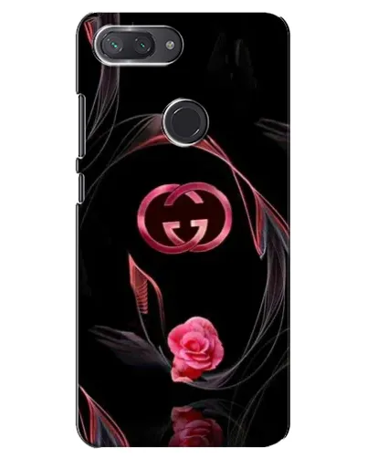 Чохол для Xiaomi Mi 8 Lite з картинкою «Gucci — неонова троянда»