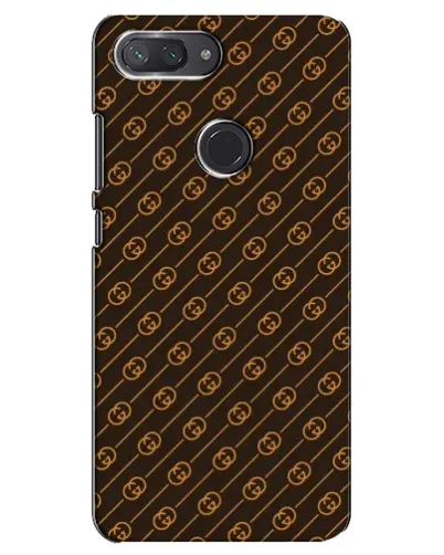 Чохол для Xiaomi Mi 8 Lite з картинкою «Gucci — золоті діагоналі»