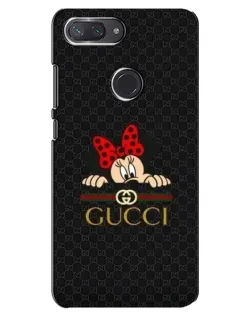 Чохол для Xiaomi Mi 8 Lite з картинкою «Мінні Маус Gucci — чорний»