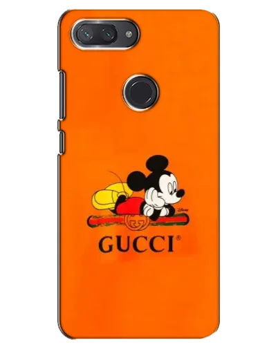 Чохол для Xiaomi Mi 8 Lite з картинкою «Міккі Маус Gucci — помаранч»