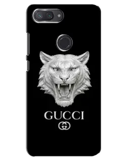 Чохол для Xiaomi Mi 8 Lite з картинкою «Gucci — срібний лев»