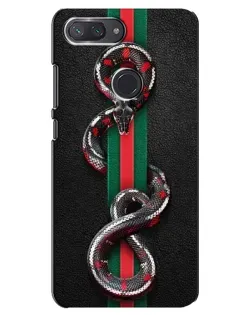 Чохол для Xiaomi Mi 8 Lite з картинкою «Gucci — змія на смузі»