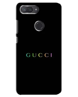 Чохол для Xiaomi Mi 8 Lite з картинкою «Gucci — неоновий мінімалізм»
