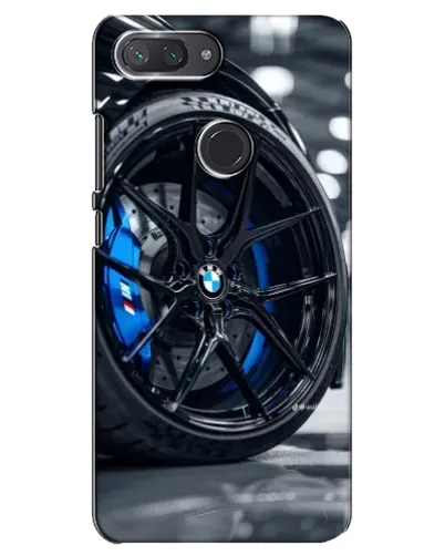 Чехол для Xiaomi Mi 8 Lite с картинкой «Колесо BMW вблизи»