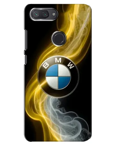 Чехол для Xiaomi Mi 8 Lite с картинкой «Золотистый дым BMW»