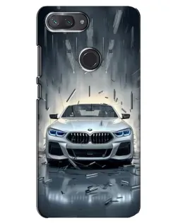 Чехол для Xiaomi Mi 8 Lite с картинкой «BMW в свете фар»