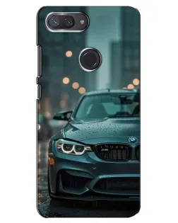 Чехол для Xiaomi Mi 8 Lite с картинкой «BMW в огнях города»