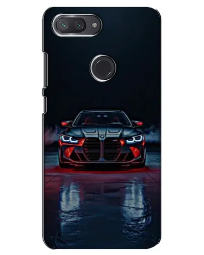 Чехол для Xiaomi Mi 8 Lite с картинкой «BMW на мокрой дороге»