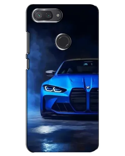Чехол для Xiaomi Mi 8 Lite с картинкой «Голубая BMW M4»
