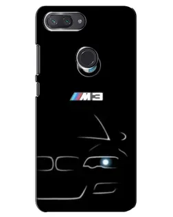 Чехол для Xiaomi Mi 8 Lite с картинкой «Минималистичный принт BMW M3»