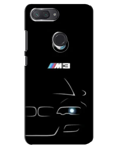 Чехол для Xiaomi Mi 8 Lite с картинкой «Минималистичный принт BMW M3»