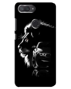 Чехол для Xiaomi Mi 8 Lite с картинкой «BMW и лев»