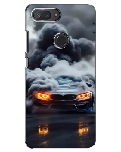 Чехол для Xiaomi Mi 8 Lite с картинкой «BMW в дыму»